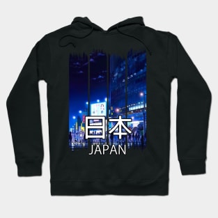 Shibuya Crossing in Tokyo at Night Cityscape – Anime Shirt Hoodie